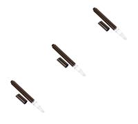 HAPINARY 3 Pièces De Fournitures De Salon De Manucure : Stylo À Huile Pour Cuticules Vide Rechargeable Avec Pinceau Flacon De Vernis À Contenants De Brillant À Lèvres Format Voyage