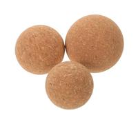 HAPINARY 3 Pièces Lot de 3 set de Balles Balles de Massage en Liège 5/6/7 CM pour Relâchement des Fascias Muscles du Dos Jambes et Mains pour Yoga et Fitness