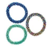 HAPINARY 3 Pièces Lot de Élastiques à Cristal Accessoires de Mode Multifonctionnels et Filles Bracelet Élastique et Maintien de Queue pour Toutes Occasions