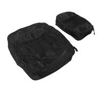 HAPINARY 3 pièces Lot Voyage Noirs Polyester Capacité Zips Solides Organisateurs Multifonctions pour Cosmétiques et Vêtements Adapté Aux Voyages et Camping