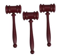 HAPINARY 3 Pièces Marteau de Juge Miniature Accessoire de Costume Halloween pour Prop de Loi pour Déguisement et Décorations de Fête
