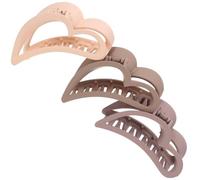 HAPINARY 3 Pièces Pince à Cheveux en Plastique de Cœur Légère et Surface Lisse, Accessoire Coiffure pour Cérémonies et Banquets, pour Cheveux Longs