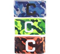 HAPINARY 3 Pièces Sangle de Leader Sportif Élastique en Nylon Ajustable pour Capitaines de Football, Brassard Multifonction pour Club Sportif et Rugby