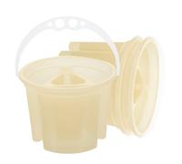 HAPINARY 3 Pièces Seau de Lavage Pinceaux Peinture Plastique avec Base Anti-renversement et Compartiments Multiples pour Artistes et Étudiants