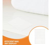 HAPINARY 30 Feuilles Ruban Adhésif Double Face Ongles pour Faux Ongles Fixation Sans Résidu Adhésion Douce Sans Dommage Présentation Professionnelle Pour Salon et Usage Personnel