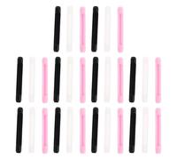 HAPINARY 30 Paires Embouts Silicone pour Branches de Lunettes Manchons Antidérapants Confortables et Durables Protection pour Montures de Vue et Solaires Transparent Noir et Rose