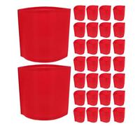 HAPINARY 30 Pièces Brassards de Sport Portables Rouge en Tissu, Mise en Place Rapide, pour Bénévoles et Officiers de Sécurité Lors de Marches et Événements Organisés