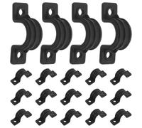 HAPINARY 30 Pièces Lot de Clips Plastique Fixation Siège Wc pour Accessoires Fauteuil Roulant et Chaise Pinces de Raccord Tube pour Salle de Bain et Siège Rehausseur