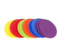 HAPINARY 30pcs Marqueurs de Tapis Ronds en Polyester Antidérapants et Résistants pour Activités Éducatives en Maternelle et Décorations de Salle de Classe