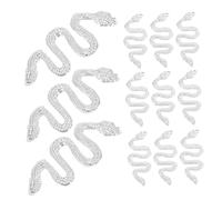 HAPINARY 30pièces Charms Pour Rhinestones Décoration Pour Manucure Et Art Bijoux De Nail Art De Serpent Argenté