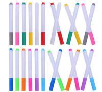 HAPINARY 36 Pièces Lot de 36 Feutres à Craie Liquide Hydrosolubles, 12 Couleurs Effaçables à Sec, Pointe Fine, pour Tableaux Noirs, Fenêtres et Surfaces Vitrées, Stylos Lavables Polyvalents