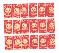 HAPINARY 36 Pièces Lot de Enveloppes Rouges Chinoises An Motif Serpent Papier Délicat Festival Fête Du Printemps