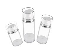 HAPINARY 3pièces Flacons Pompe Airless Vides Rechargeables Pour Crème Lotion Voyage Lot De Contenant Cosmétique Portable Récipient Lotion Sans Air