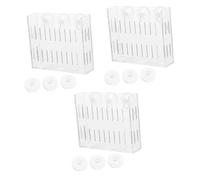 HAPINARY 3pièces Gobelet Acrylique avec Ventouse Support pour Plantes Aquatiques Pots Décoratifs pour Aquarium Système De Drainage Éfficace pour Aménagement De Réservoirs Et