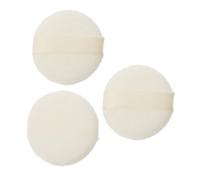 HAPINARY 3pièces Lot De Houppettes à Poudre Ultra Courtes Et Moelleuses Satinées Pour Application Uniforme Fond De Teint Et Poudre Corporelle