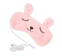 HAPINARY 3pièces Masque Pour Yeux Chauffant Usb Ours Couverture Oculaire Rechargeable Pour Sommeil Outil De Relaxation Fatigue Oculaire