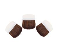 HAPINARY 3pièces Pinceaux Maquillage Mini Demi-ronds Et Plats Pour Cosmétiques Portables Pour Visage Pinceaux Pour Usage Voyage Et Filles