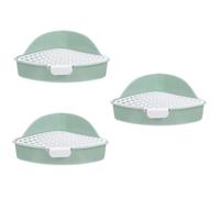 HAPINARY 3pièces pour Petits Animaux Bac à Litière pour Cobayes Et Chinchillas Accessoire Pratique Et Facile à Nettoyer pour Maison Jardin Et