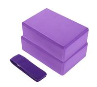 HAPINARY 3pièces Set de Blocs de Yoga Mousse avec Sangle Étirement Accessoires Légers et Compacts pour Pilates Méditation et Renforcement Bloc de Soutien Ergonomique pour Améliorer