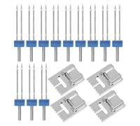 HAPINARY 4 Ensembles Aiguilles Jumelées Double et Pied Ourlet Plissé Métal Kit Presseurs pour Couture Maison et Projets DIY