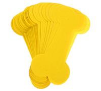 HAPINARY 4 Papier Jaune Ceremonial Forme Dos pour Offrandes Funéraires Accessoires Commémoratifs pour Chiens Fournitures de Rituel pour Souvenir et Recueillement