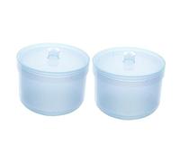 HAPINARY 4 Pcs Tête De Meulage Boîte De Nettoyage Outils D'Art D'Ongle Plateau Outils À Ongles Pot Stérilisateur Pour Outil À Ongles Réservoir À Ongles Réservoir De Fraise En Plastique