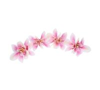 HAPINARY 4 Pièces Barrettes Fleurs Artificielles Double Design Résistantes Décoloration Accessoires Cheveux Exotiques pour Mariage Plage