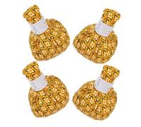 HAPINARY 4 Pièces Boule De Massage De La Santé Petite Boule De Massage Compresser La Balle Spa Hotal Hot Compress Ball Jaune Coton
