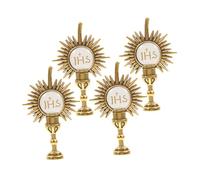 HAPINARY 4 Pièces Broche Religieuse Alliage de Zinc de Épinglettes de Première Communion Du Accessoire Catholique pour Vêtements Célébrations