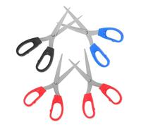 HAPINARY 4 Pièces Ciseaux pour Garçon Fille avec Lames Aiguisées et Poignées Ergonomiques Sécurité Pointe Ronde pour Bricolage École Couture et Artisanat