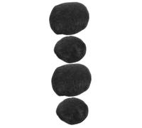 HAPINARY 4 Pièces coussin de cheveux de hair charms hair toppers buns chignon faux postiches chignon base de cheveux rembourrage de pour s extension de Black