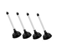 HAPINARY 4 Pièces Déboucheur WC avec Ventouse Caoutchouc Haute Élasticité Pompe Manuelle Ergonomique pour Évier et Urinoir Puissant Outil Bouchon pour Salle de Bain et Cuisine