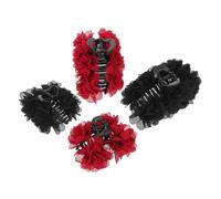 HAPINARY 4 Pièces Hair Claw Clips For Women Elegant Rose Flower Hair Accessories For Bridal And Everyday Hairstyles Secure Grip With Gentle Hold In Classic And