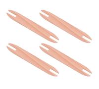 HAPINARY 4 Pièces Navette de Tissage en Bois Naturel Beige pour Accessoires Diy, Outil Polyvalent Compatible Tricot et Couture, pour Studio et Voyage