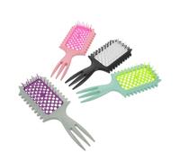 HAPINARY 4 Pièces Peignes Anti-statique à Grille Creuse Brosses de Massage Démêlantes pour Cheveux Secs et Mouillés Accessoires Portables pour Femmes et Hommes pour Voyage et Usage