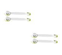 HAPINARY 4 Pièces serrures de tiroir serrures de sécurité serrure de porte magnétique lampe solaire hérisson sécurité bébé safety door lock verrou porte verrous de réfrigérateur Green