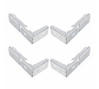 HAPINARY 4 Pièces Support de Rideau Style Moderne Crochet Plat en Métal Argenté Installation Facile et Robuste pour Store Enrouleur pour Salon