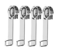 HAPINARY 4 Pièces Tirettes de Remplacement Métalliques Détachables pour Valise Curseurs Robustes Verrouillage Réparation Rapide et Fluide des Fermetures Éclairs de Bagages