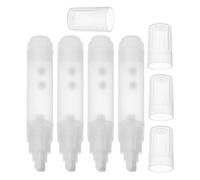 HAPINARY 4 Pièces Tube Rechargeable de Marqueur de Peinture Transparent en Plastique Pointe de 10mm et Résistant aux Solvants pour Chantiers et Identification de Canalisations