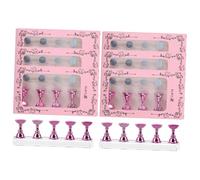 HAPINARY 40 Pièces Présentoir autocollant à ongles support de faux ongles support pour faux ongles conseils presentoir ongles - Présentoir acrylique d'ongles présentoir de bouts d'ongle