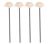 HAPINARY 4PCS Bâtonnets Diffuseurs Parfum en Rotin avec Fleurs Séchées, Recharge sans Flamme pour Diffuseur d’Huiles Essentielles, Usage Salon et Travail