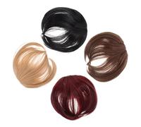 HAPINARY 4pièces Frange à Clip Pour Femme Postiche Fausse Frange Extensions De Cheveux Clipser Accessoires Cheveux