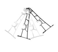 HAPINARY 4pièces Supports Tringle Double Alliage Alu Épais Montage Mur Léger ou Lourd Rideaux Noir Blanc Mix