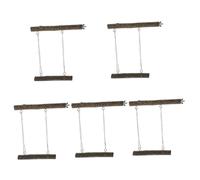 HAPINARY 5 Ensembles De Balançoires pour Perroquets, Perchoirs en Bois pour Oiseaux, Jouet pour Perroquets, Support pour Oiseaux, Jouet pour, Support pour, À