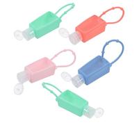 HAPINARY 5 ensembles Flacons de Lotion pour Mains Silicone et Portable Coloré pour Voyage et Usage Quotidien Matériaux Doux pour Peau Adapté Familles et Voyageurs