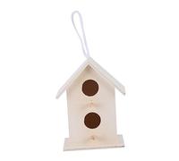 HAPINARY 5 Pièces Lot de Nichoirs à Suspendre DIY pour Jardin Extérieur Décoration Originale Maison Doiseaux Inachevée pour Peinture Accessoires Naturels pour Petits Oiseaux