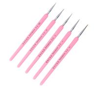 HAPINARY 5 Pièces Pinceau de Précision Rose en Bois pour Peinture Miniature