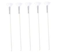 HAPINARY 5 pièces Pinceaux Éventail Nylon pour Soins Visage Brosse Professionnelle pour Application Uniforme de Masques Faciaux Accessoires Pratiques et Durables pour Usage et Voyage