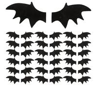 HAPINARY 50 Accessoires Ailes De Chauve-souris Artisanales Noires, Taille Petite, En Feutre Doux, Pour Coiffure Diy Et Décoration D’halloween, Pour Fêtes Et Costumes, Lot De 50 Pièces