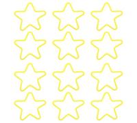 HAPINARY 50 Élastiques Magiques en Plastique D'étoile Jaune, Haute Élasticité, 50 Pièces, Accessoires Créatifs pour Tours de Magie et Farces Bureau
